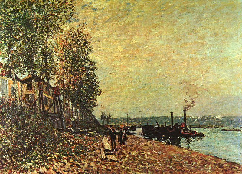 Alfred Sisley The Tugboat